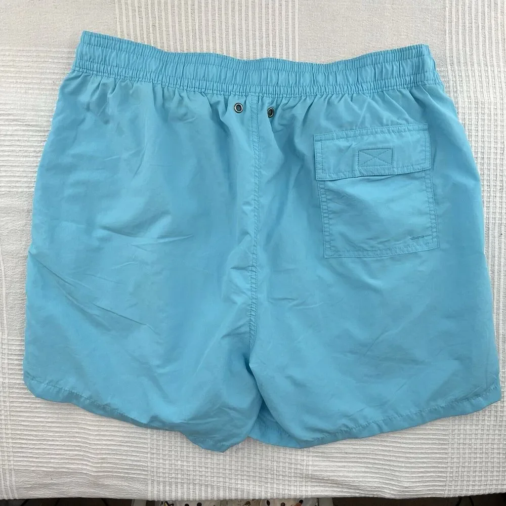 Polo Ralph Lauren Men's Lt Blue Swim Trunks Size XXL/2XL Inside Pocket‎ Unlined